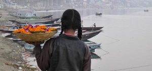 Flower girl on Ganges
